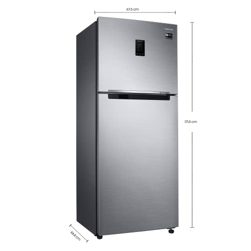 Image of Samsung 386L 2 Star Frost-Free Double Door Digital Inverter Refrigerator Appliance (RT39B5C38S9 /HL, Refined Inox, Curd Maestro, 2022 Model)