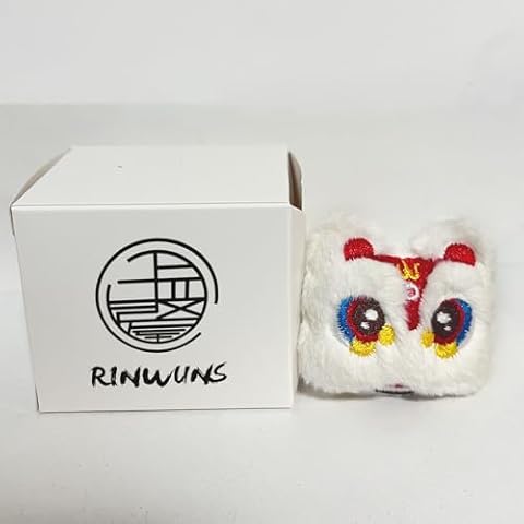 RINWUNS Fuzzy Lion Head Dog Toy - Plush Lion-Inspired Chew Toy, 6x6x4cm Cover