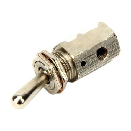 TV-3S 2 Position 2 Way Air Pneumatic Knob Control ON Off Toggle Valve