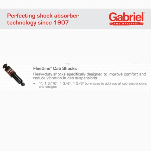 Image of Gabriel 83906 FleetLine HD Truck Cab Shocks Fits 2017-2021 Freightliner Cascadia, 17-23 122SD; 17-20 Columbia; 17-20 Coronado