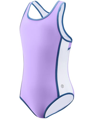 Image of G Gradual Girl's One Piece Swimsuits Racerback Kids Bathing Suit | for Girls 7-16Y, Fully lined for no see-through, Wider straps, UPF 50+, Modest coverage, Swimwear for Swim Team, Beach, Pool