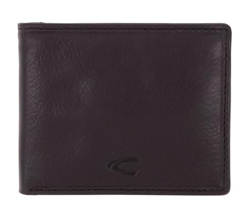 Portefeuille camel active COMO Noir au Format Jean pour les Sorties et Voyages