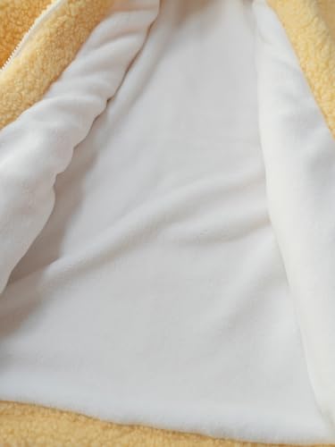 Teens Cute Bunny Embroidered Fuzzy Coat Women Kawaii Winter Fluffy Zip Up Fleece Lined Oversized Shaggy Jacket4