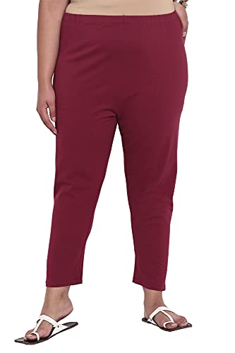 Image of Aurelia Cotton Lycra Strechable Tights for Women | Ankle Length Slim Fit Leggings for Women | Cotton Leggings for Women | Lycra Leggings for Women | Leggings for Women