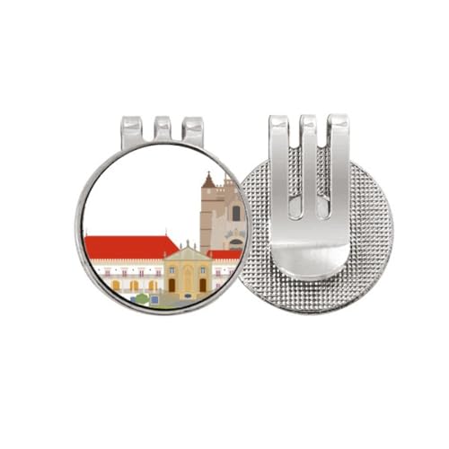 Marqueur de balle de golf en émail Portugal Coimbra avec fixation magnétique
