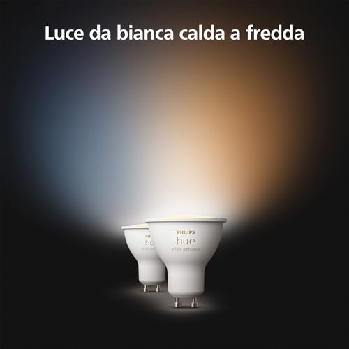 Philips Hue White Ambiance Lampadina Led A Riflettore GU10 4,2 W, Set Da 2 Pezzi - 3