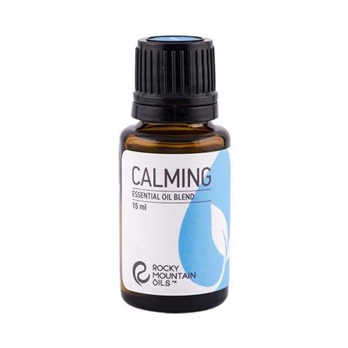 Rocky Mountain Oils Calming Essential Oil Blend with Aromatherapy Oils for Diffuser and Topical - Relaxing Essential Oils - 15ml