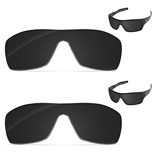 Image of Performance Replacement Lenses Compatible with Oakley Turbine Rotor OO9307 Polarized Etched