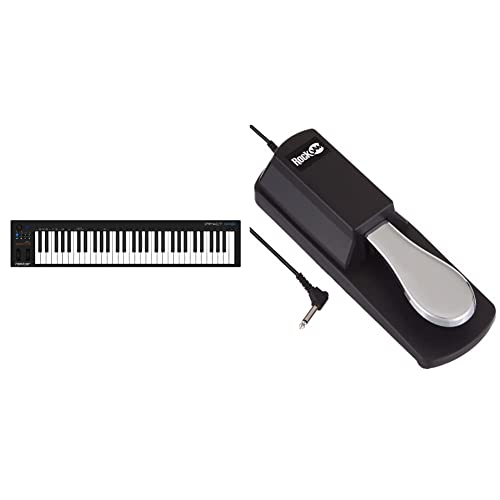 Nektar, 61-Key Midi Controller, 61 Keys (Gx61) Black & Rockjam Universal Sustain Pedal For Electronic Keyboards And Digital Pianos With Polarity Switch, Anti-Slip Rubber Bottom And 5.9 Ft. Cable #TOP4