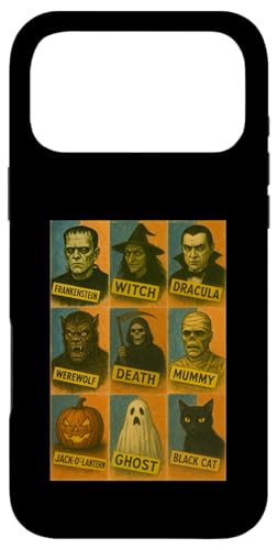 ハロウィン クラシック モンスター ヴィンテージ スマホケース iPhone 17 Pro Max 用
