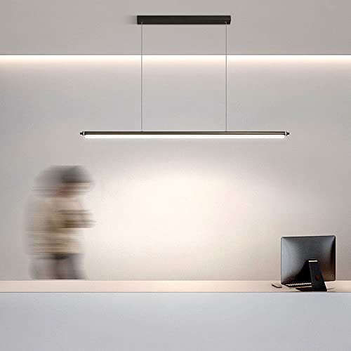 Lámpara LED moderna lineal para acabar con las sombras en la mesa del comedor 6
