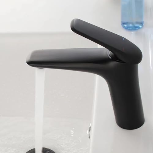 Mitigeur de salle de bain or doré en laiton robinet vasque chaud et froid