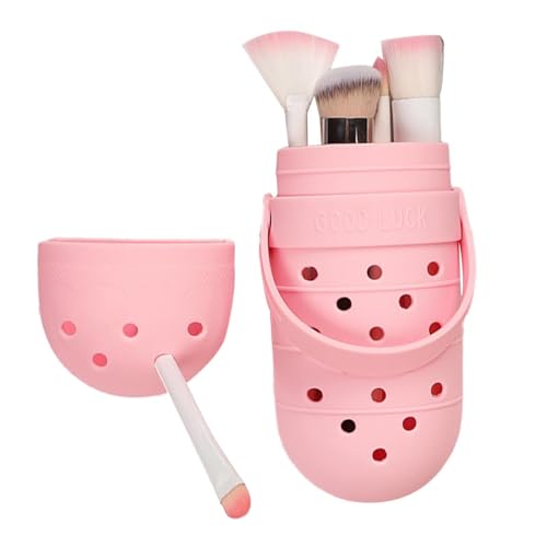 Porta pennelli per il viso e cosmetici a forma di e morbido organizer per da trucco impermeabile per la casa leggero