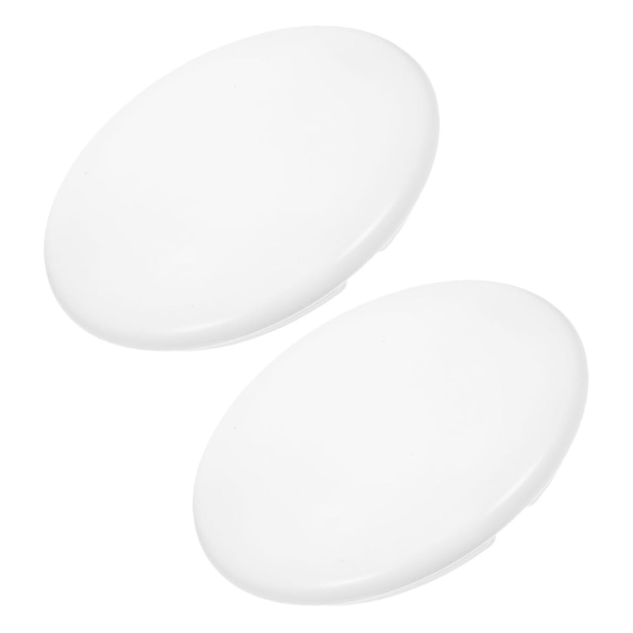 jojofuny 2pcs White Round Ceiling Light Covers Lamp Shade Replacement, 29.6cm Diameter Mushroom Glass Dome for Bedroom Balcony Kitchen Bathroom Ceiling Fixture