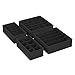 Produktbild SONGMICS Unterwäsche-Organizer 4er Set, Schubladen-Organizer, faltbar, Ordnungssystem Kleiderschrank, Aufbewahrungsbox Schrank, Stoffboxen Aufbewahrung, für BHs, Socken, Krawatten, schwarz RUS04H