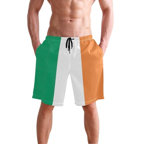 Short de bain homme drapeau Irlande décontracté pour la plage - 2