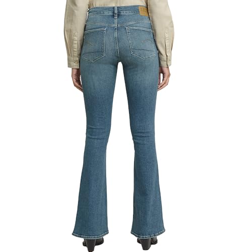 G-STAR 3301 Flare Jeans Donna, Blu (Faded Icy Blue D21290-D987-H280), 32W / 32L - 2
