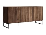 meuble tele bois fonce Buffet Bois, panneau Naturel foncé