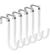 FYY 6PCS Over The Door Hooks,Door Hangers Hooks with Rubber Prevent Scratches Heavy Duty Organize...