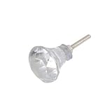 Bombay Duck - Glass Faceted Door Knob - Clear - Tiny 2.3cm by Bombay Duck