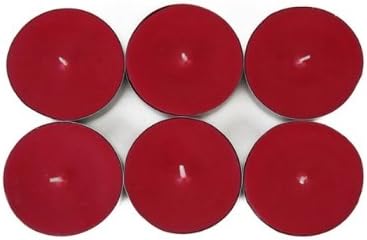 Jeco Inc. Mega Oversized Red Tealights (144pcs/Case) Bulk