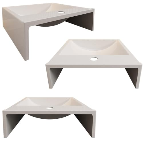 Cuba Pia Para Banheiro Roma com Torneira Dl04 e Valvula Abs Branco Brilho