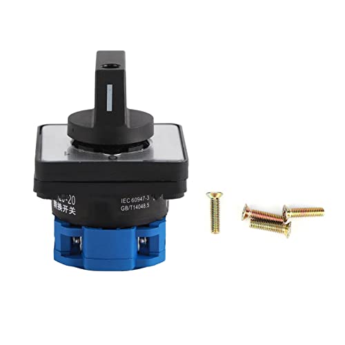 Interruttore Rotante ON-OFF-ON Taiss - Commutatore A Camma 3 Posizioni Con Scatola Esterna, 20A 550V - Foto 7