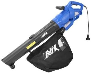 Electric Leaf Blower All-in-One Blower/Mulcher/Vacuum Featuring a Lightweight Construction, Sturdy Front Wheels and an Ergonomic Handle 12-Amp, Ideal for Outdoor Cleaning
