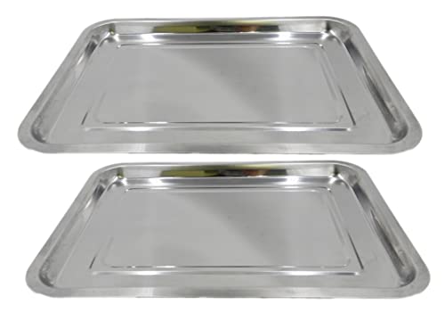 3462 PPLS ステンレストレー 3 浅型 35×26×1.5cm 2枚