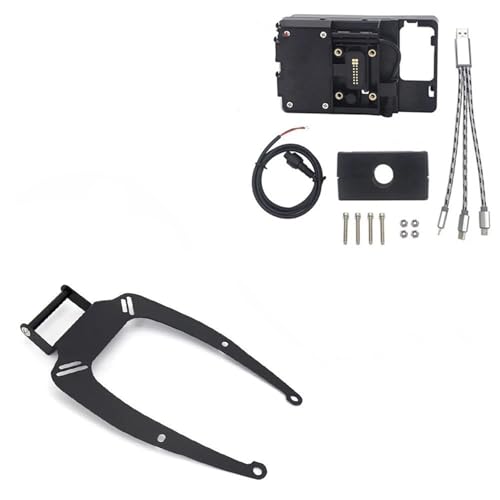 Support de navigation moto NMAX 155 en aluminium robuste avec chargeur sans fil