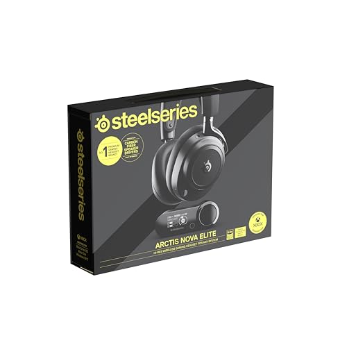 Arctis Nova Elite - Cuffie da gaming wireless - 96kHz/24bit - Speaker in fibra di carbonio - ANC - Eliminaz. rumore con IA - App - 2,4GHz + BT - Multisource; OmniPlay PC+PS+Xbox - Nero - Cuffia gaming - Immagine 15