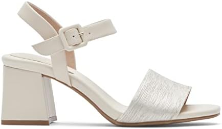 Rockport Women's Farrah 2-Piece Heeled Sandal, Vanilla Textile, 7.5 Wide | Image 2