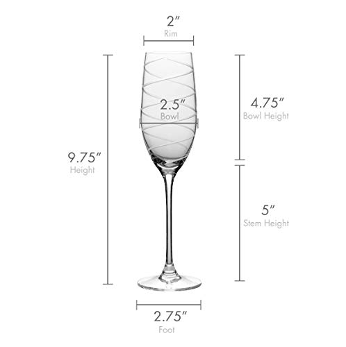 Mikasa Cheers Champagne Flutes, Set Of 4 #TOP1