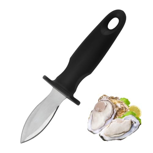 Oyster Knife Shucker Oyster Shucking Tool Perfect for Opening Clams, Mussels, Scallops, Shellfish Ideal for Home Kitchens, Raw Bars & Chefs(1 Pack)