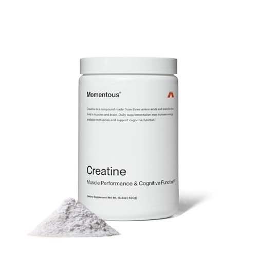 Best Creatine for Seniors - Ultimate Guide 8 Momentous Creatine Monohydrate Powder - Creapure Creatine Powder - Supports Strength, Lean Muscle, & Recovery for Men & Women - NSF Certified for Sport - 5 g per Serving - 90 Servings