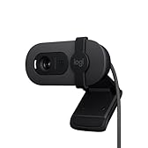Logitech Brio 100 Webcam Full HD pour réunions/Streaming, équilibre Auto de l'éclairage, Micro intégré, volet de confidentialité, USB-A, pour Microsoft Teams, Google Meet, Zoom - Graphite