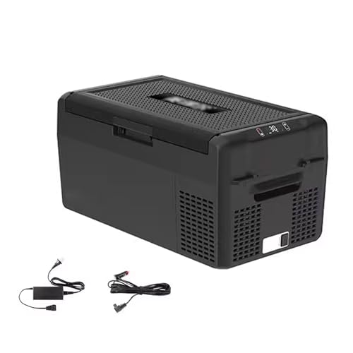 Refrigerador Del Automóvil Nevera 12v Compresor Mini Nevera 20/25 L Diseño De Divisor Extraíble Pantalla Con Botones 12 V/24 V/100-240 V -20 °C A 20 °C(61.7 * 33.2 * 30.1cm)