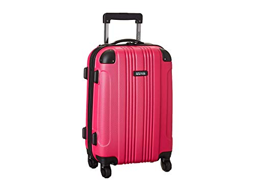 Image of Kenneth Cole REACTION Out of Bounds Lightweight Hardshell 4-Wheel Spinner Luggage, Magenta, 20-Inch Carry On