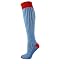 Bleu Red Ribbed
