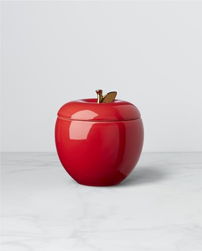 Tarro de galletas de manzana Kate Spade Red One Size de ceramica decorativa 3