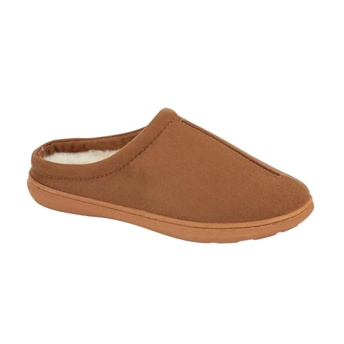 Mules hommes chaudes hiver en polaire et semelle caoutchouc A2Z