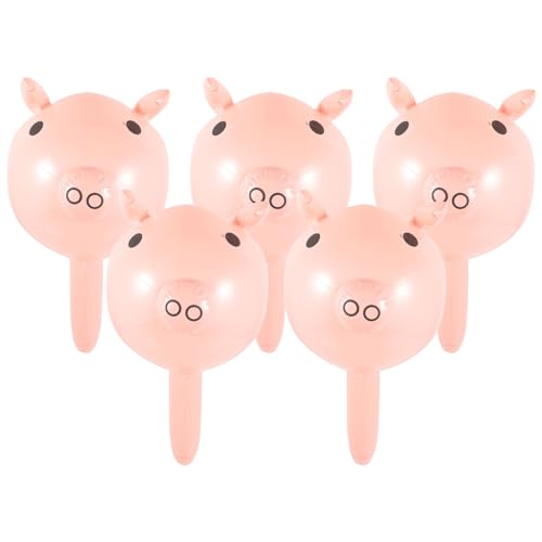 FOYTOKI Lightweight Inflatable Hammer Toy for Boys and Girls Pvc Pig Modeling Sticks for Party Random