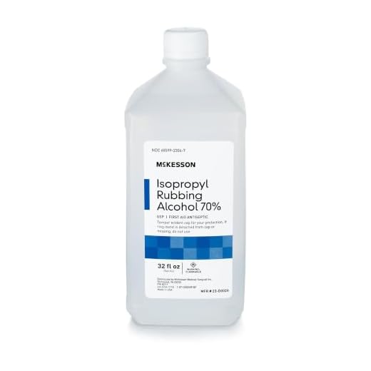 McKesson Isopropyl Rubbing Alcohol 70% USP First Aid, 32 oz, 1 ct