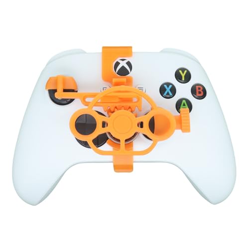 Genérico Mini 3D printing Steering Wheel for Xbox Series S/X Game Controller Auxiliary Racing Steering Wheel Replacement Accessories (Tempered)