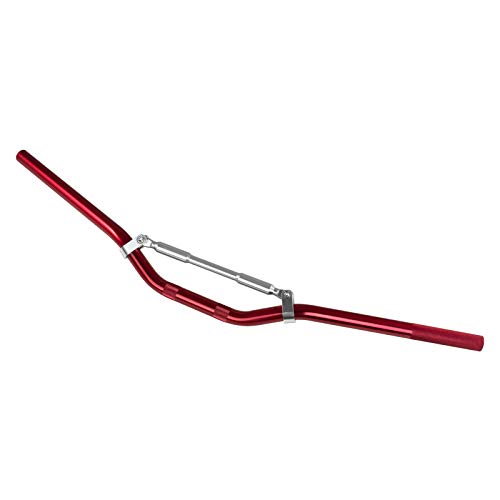 Manubrio Alluminio Moto Scooter Cross Enduro Piega Alta diametro 22 mm Rosso