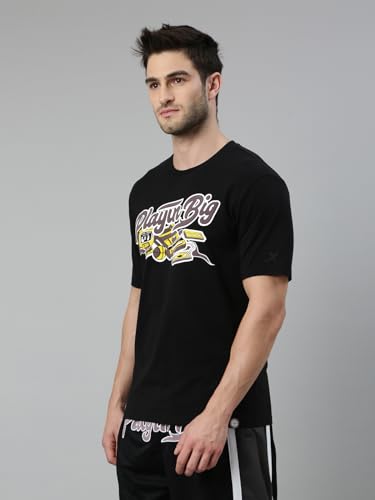 Image of XTEP PlayinBig Basketball Series, Basketball T-Shirts, Topwear, 100% Polyester, Basketball Inspired Style, Loose Fit, Basketbal Chest Print T-Shirt for Men (Multi Color Options)