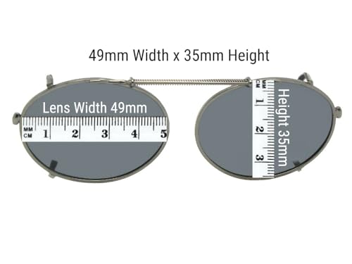 Oval Color Mirror Non Polarized Clip On Sunglasses Over Glasses–Oval Shape Design Clip-ons for Eyewear2