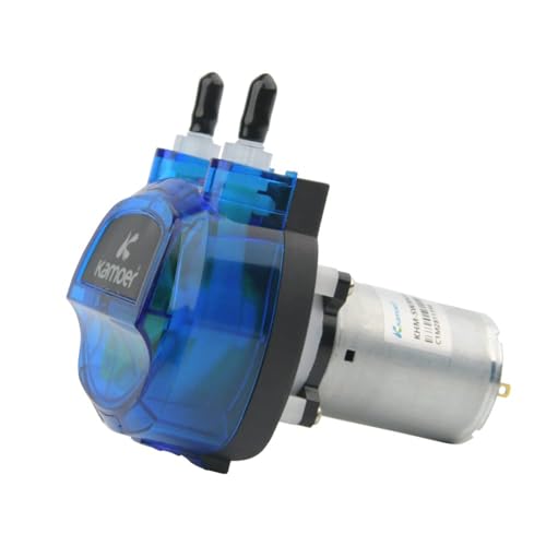 Kamoer KHM Peristaltische Pumpe 12 V DC High Flow 500 ml/min Flüssigkeitsdosierpumpe mit 3 Rotoren Norprene-Schlauch 4 mm Innendurchmesser × 7,2 mm Außendurchmesser