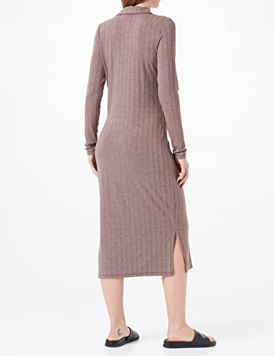 Robe Pcfemke Ls PIECES en maille stretch côtelée fine et douce - 3