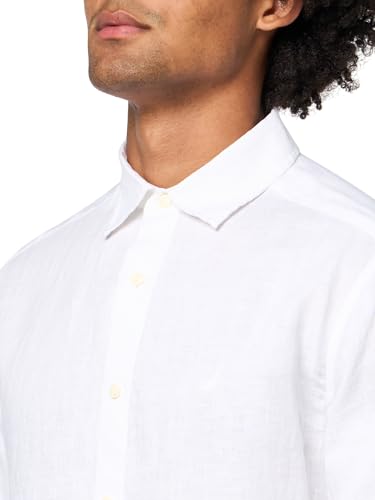 Nautica Men's Long Sleeve Solid Linen Button Up Shirt3